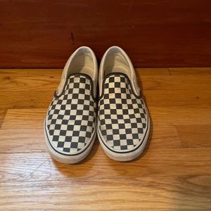 Checker slip on vans